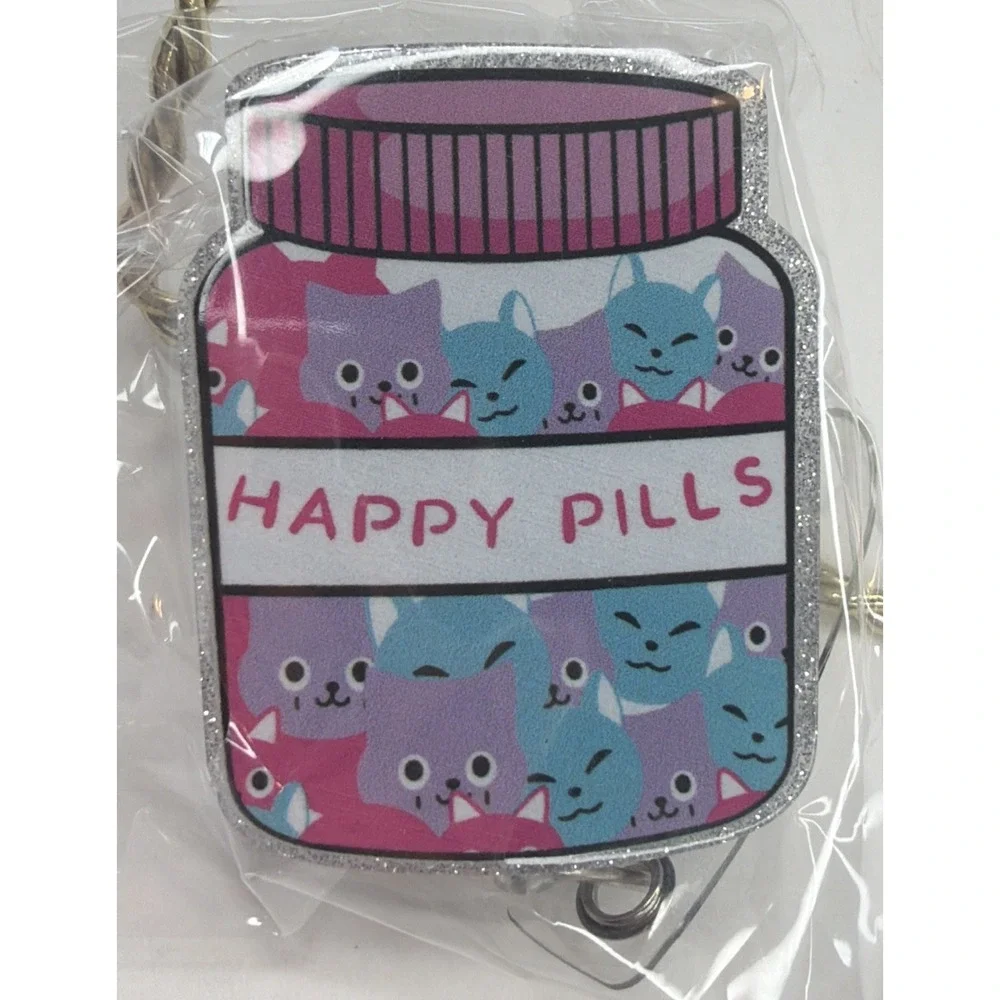 Funny Cat Nurse Badge Reel Cute NEW